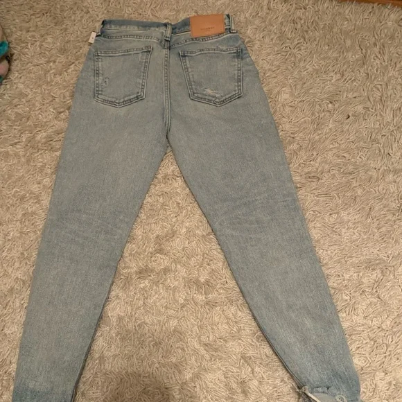 Light Blue Skinny Moussy Jeans